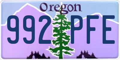 OR license plate 992PFE