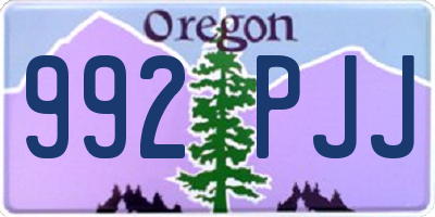 OR license plate 992PJJ