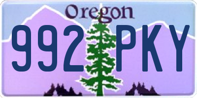 OR license plate 992PKY