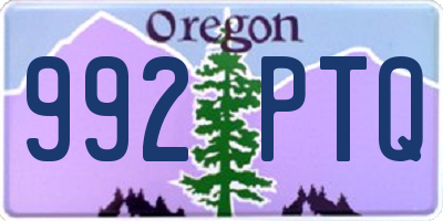 OR license plate 992PTQ