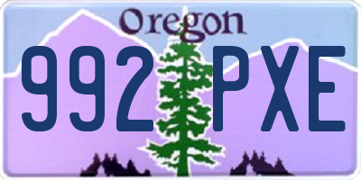 OR license plate 992PXE