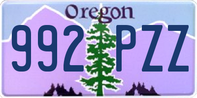 OR license plate 992PZZ