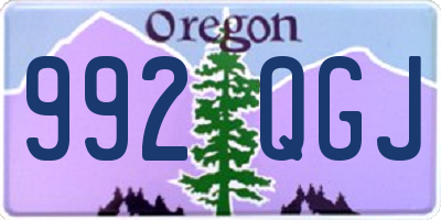 OR license plate 992QGJ