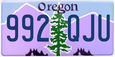 OR license plate 992QJU