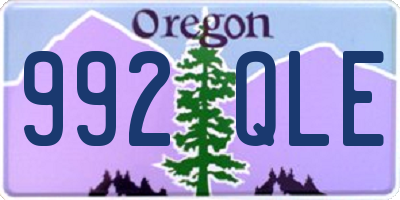 OR license plate 992QLE