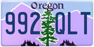 OR license plate 992QLT