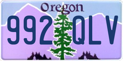 OR license plate 992QLV