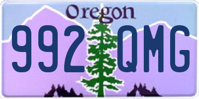 OR license plate 992QMG