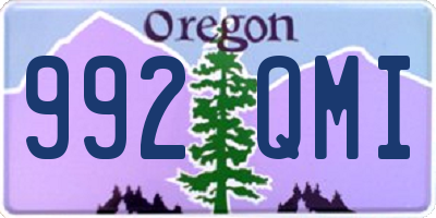 OR license plate 992QMI