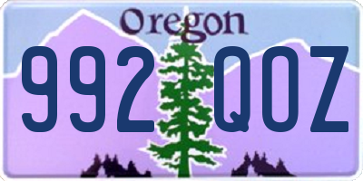 OR license plate 992QOZ