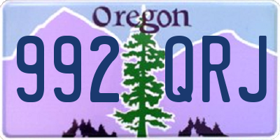 OR license plate 992QRJ