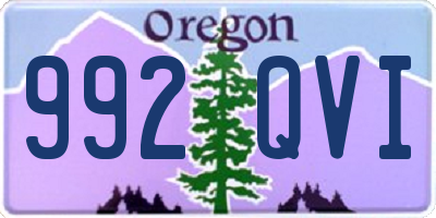OR license plate 992QVI