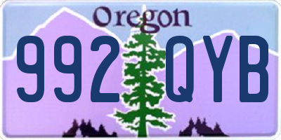 OR license plate 992QYB