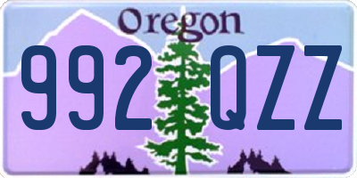 OR license plate 992QZZ