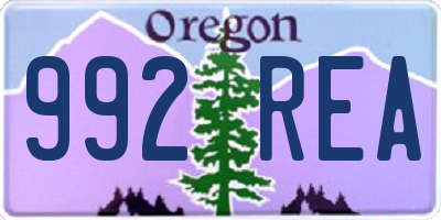 OR license plate 992REA