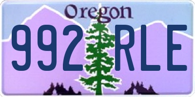OR license plate 992RLE