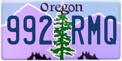 OR license plate 992RMQ