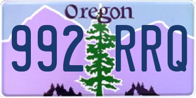 OR license plate 992RRQ