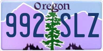 OR license plate 992SLZ