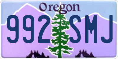 OR license plate 992SMJ