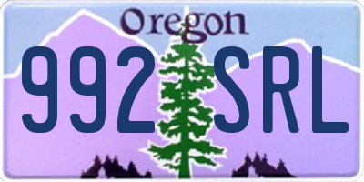 OR license plate 992SRL