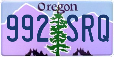 OR license plate 992SRQ