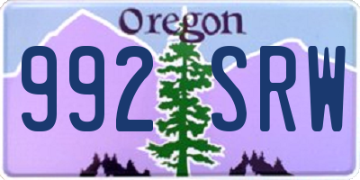 OR license plate 992SRW
