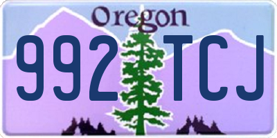 OR license plate 992TCJ