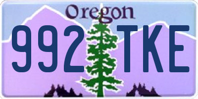 OR license plate 992TKE