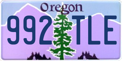 OR license plate 992TLE