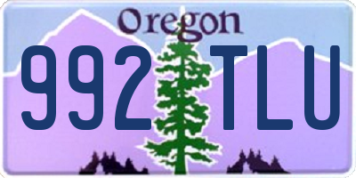 OR license plate 992TLU