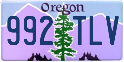 OR license plate 992TLV