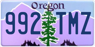 OR license plate 992TMZ