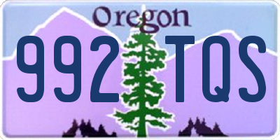 OR license plate 992TQS