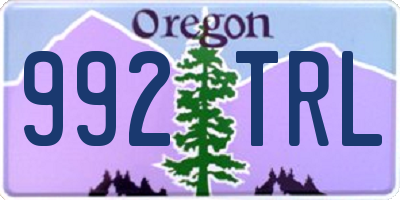 OR license plate 992TRL