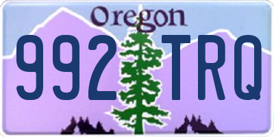OR license plate 992TRQ