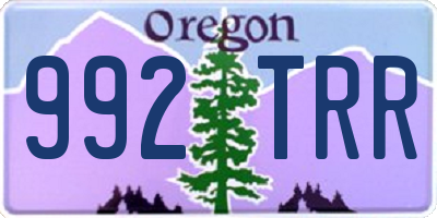 OR license plate 992TRR