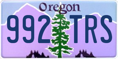 OR license plate 992TRS