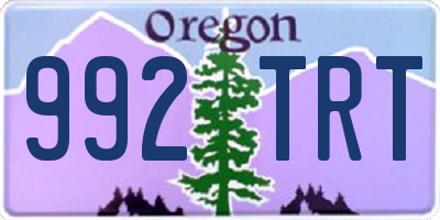 OR license plate 992TRT