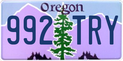 OR license plate 992TRY