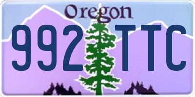 OR license plate 992TTC