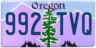 OR license plate 992TVQ