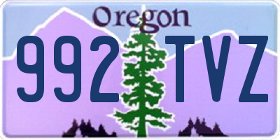 OR license plate 992TVZ
