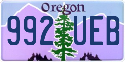 OR license plate 992UEB