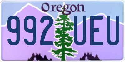 OR license plate 992UEU