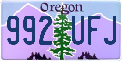 OR license plate 992UFJ