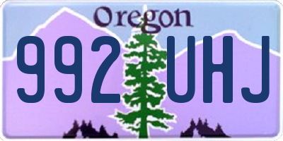 OR license plate 992UHJ