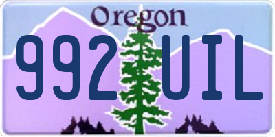 OR license plate 992UIL