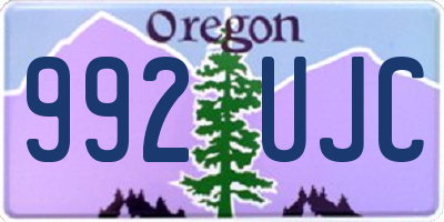 OR license plate 992UJC