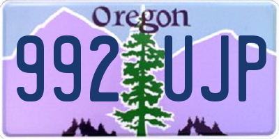 OR license plate 992UJP